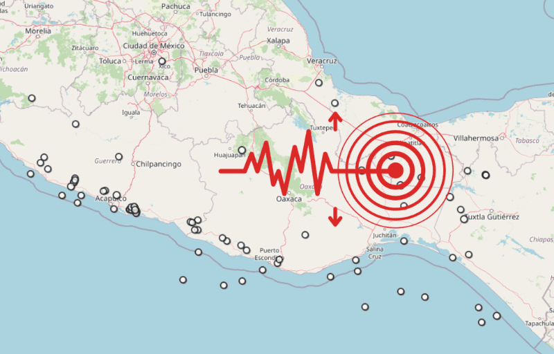 &nbsp;Sismo en Veracruz. ESPECIAL / SSN