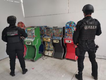 En 2025 fueron aseguradas y destruidas 605 máquinas tragamonedas en Guadalajara, Zapopan, Tlaquepaque, Tonalá y Tlajomulco. ESPECIAL