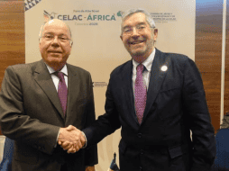 El canciller Juan Ramón de la Fuente sostuvo un encuentro con su homólogo brasileño Mauro Viera, con quien revisó la agenda bilateral. X / @SRE_mx