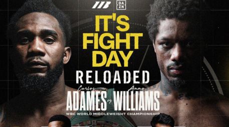 Carlos Adames y Austin “Ammo” Williams resolverán el pleito que quedó pendiente en enero. X/MatchroomBoxing