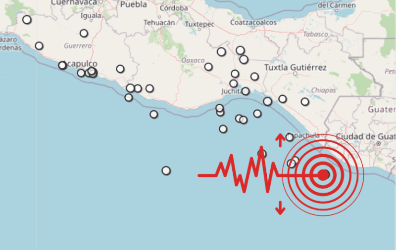&nbsp;Sismo en Chiapas. ESPECIAL / SSN