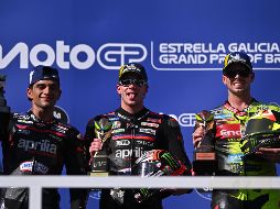 Aprilia Racing marcó la diferencia en Brasil y firmó un estelar doblete con ‘Bez’ y Martín. EFE/ A. Borges.