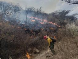 La Semadet activó una alerta atmosférica a causa del incendio forestal. CORTESÍA/ Protección Civil