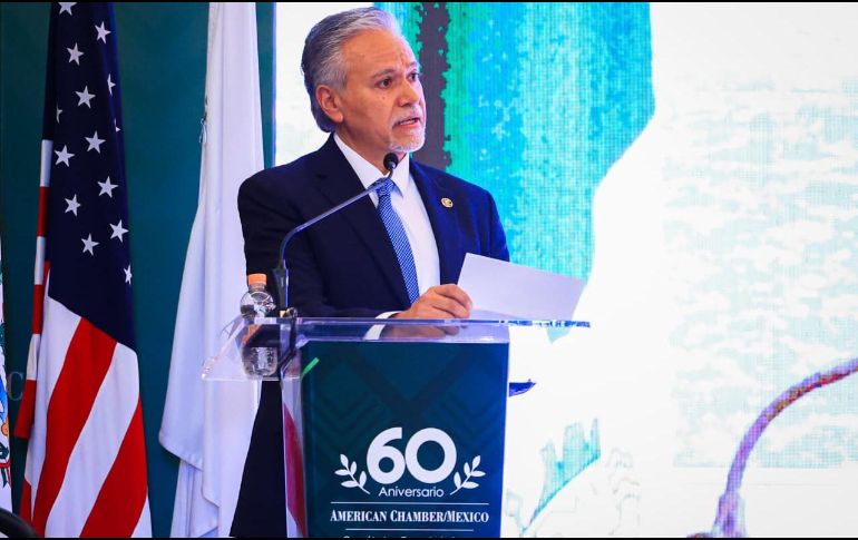 La Asamblea de Socios de la Amcham se realizó en un hotel de Zapopan a donde acudieron empresarios, funcionarios estatales y la cónsul de Estados Unidos en Guadalajara, Amy Scanlon. EL INFORMADOR/ J. Acosta