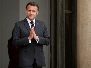 Emmanuel Macron también conversó con el presidente de Israel, Isaac Herzog, sobre la situación en Medio Oriente. EFE/Y. Valat