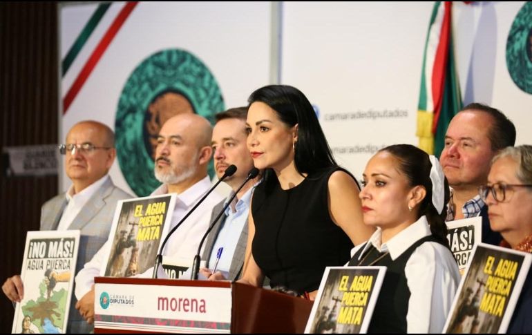 La diputada planteó la necesidad de conformar una mesa técnica interinstitucional que permita identificar las causas de la contaminación y el desabasto. CORTESÍA.