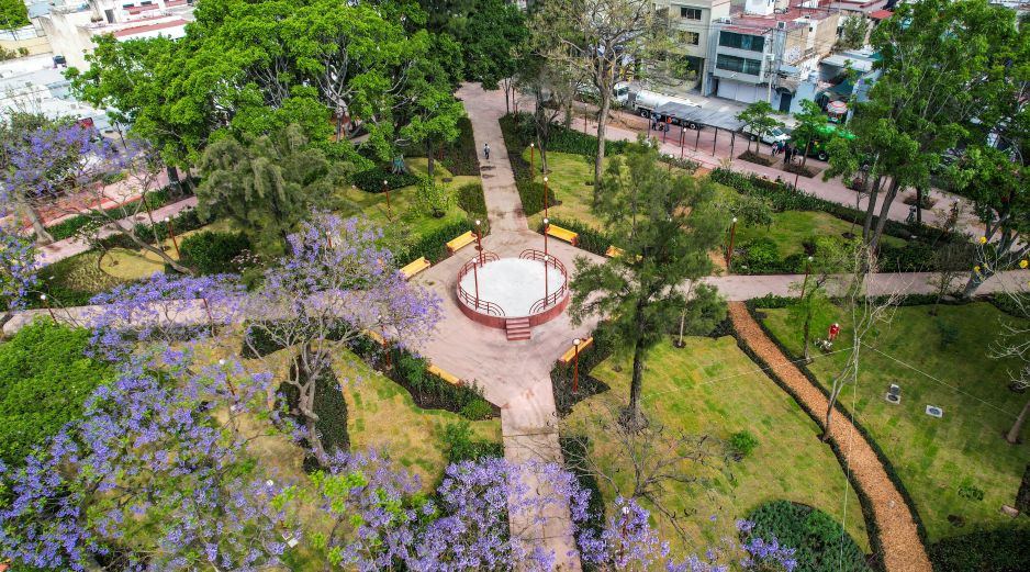 Imagen aérea del Parque de la Revolución tras su rehabilitación. EL INFORMADOR/A. Navarro