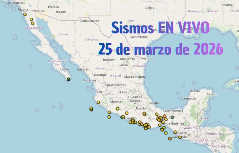 EN VIVO | Sismos en México | Miércoles 25 de marzo. ESPECIAL / SSN