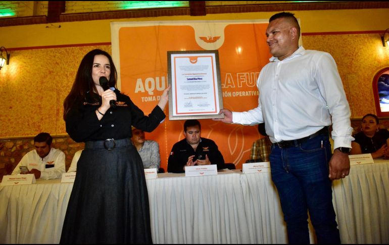 La coordinadora estatal del partido, Mirza Flores, destacó la unidad y los acuerdos que se han logrado para fortalecer la estructura. ESPECIAL