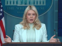 La portavoz Karoline Leavitt afirmó que el diálogo entre Estados Unidos e Irán no se ha detenido y sigue avanzando. EFE/ CASA BLANCA