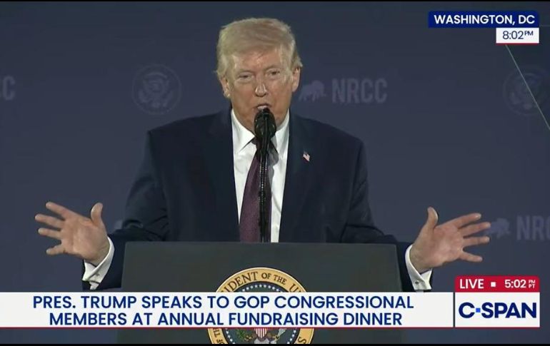 Donald Trump volvió a colocarse en el ojo del huracán por sus declaraciones sobre Irán. EFE/C-SPAN