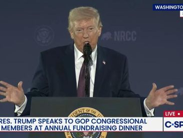 Donald Trump volvió a colocarse en el ojo del huracán por sus declaraciones sobre Irán. EFE/C-SPAN