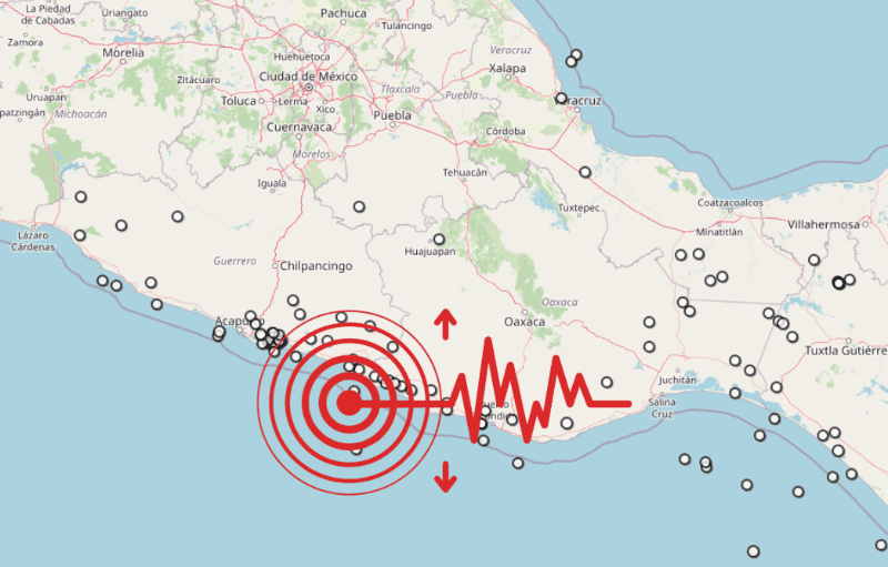 &nbsp;Sismo en Guerrero. ESPECIAL / SSN