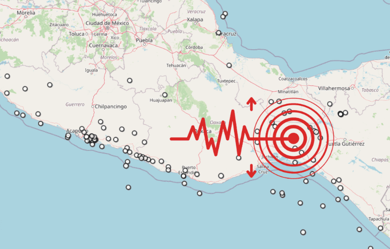 Sismo en Oaxaca. ESPECIAL / SSN&nbsp;