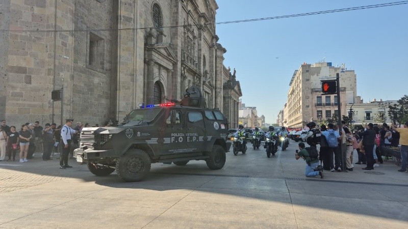 El operativo contempla un esquema de vigilancia híbrido con patrullaje terrestre, aéreo y tecnológico, mediante el uso de helicópteros, drones y unidades especializadas. EL INFORMADOR/R. BOBADILLA&nbsp;