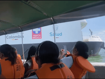 La embarcación llegará a municipios "estratégicos" como López de Micay, Guapi y Timbiquí. EFE