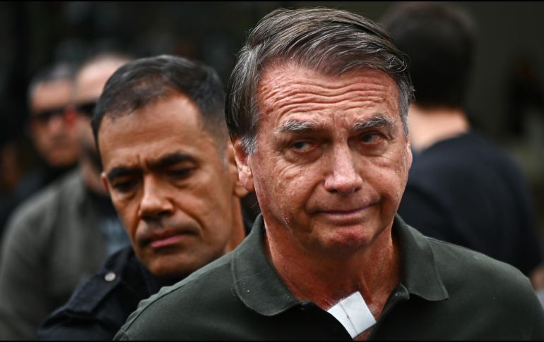 Fotografía de archivo del 14 de septiembre de 2025 que muestra al expresidente de Brasil, Jair Bolsonaro. EFE/ A. Borges