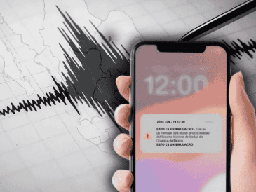 El Primer Simulacro Nacional 2026 servirá para poner a prueba la nueva alerta en celulares. ESPECIAL/Canva/Gobierno de México
