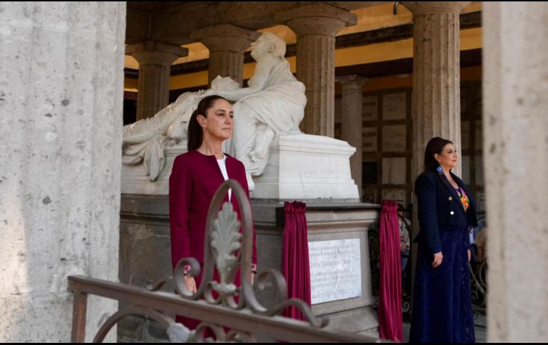 La Presidenta concluyó el acto con un reconocimiento a las mujeres mexicanas de todas las épocas. ESPECIAL/Presidencia de México