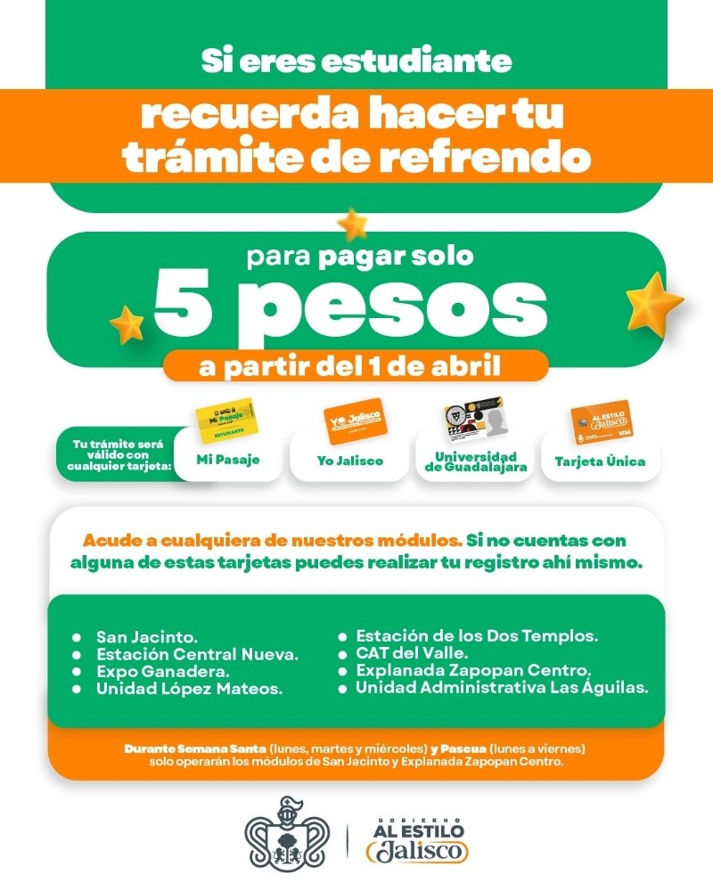 El trámite se realiza de forma presencial en alguno de los módulos habilitados para el proceso. ESPECIAL