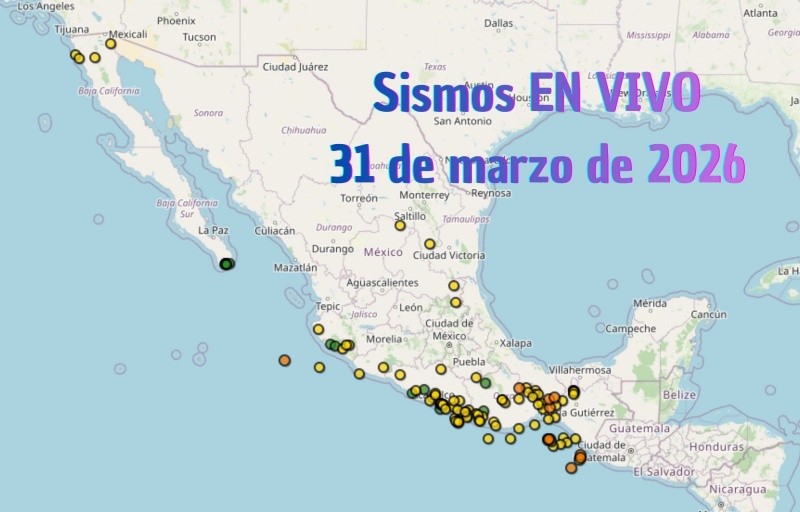 EN VIVO | Sismos en México | Martes 31 de marzo. ESPECIAL / SSN