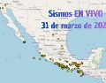 EN VIVO | Sismos en México | Martes 31 de marzo. ESPECIAL / SSN