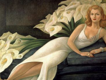 "Retrato de Natasha Zakalkova Gelman", pintura de Diego Rivera. La colección tiene declaratoria de Monumento Artístico y no puede permanecer fuera de México. EFE/Archivo