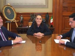 Claudia Sheinbaum Pardo publicó un video en redes al lado de Roberto Velasco y Juan Ramón de la Fuente. X/@Claudiashein