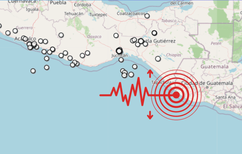 &nbsp;Sismo en Chiapas. ESPECIAL / SSN