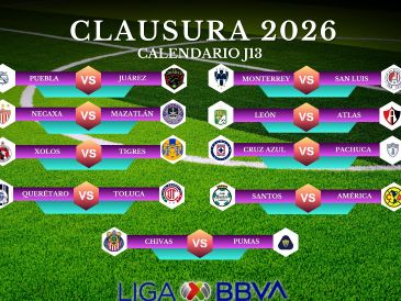 La J13 del Clausura 2026 podrá seguirse a través de distintas señales de televisión abierta, de paga y plataformas digitales, dependiendo del equipo que es local. ESPECIAL / CANVA
