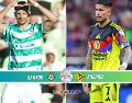 El duelo entre Santos y América se jugará este sábado dentro de la Jornada 13 del Clausura 2026. ESPECIAL / IMAGO7 y CANVA