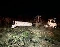 El pasado Jueves Santo, por la mañana, otra pipa se había volcado en la misma carretera de Jalisco. ESPECIAL