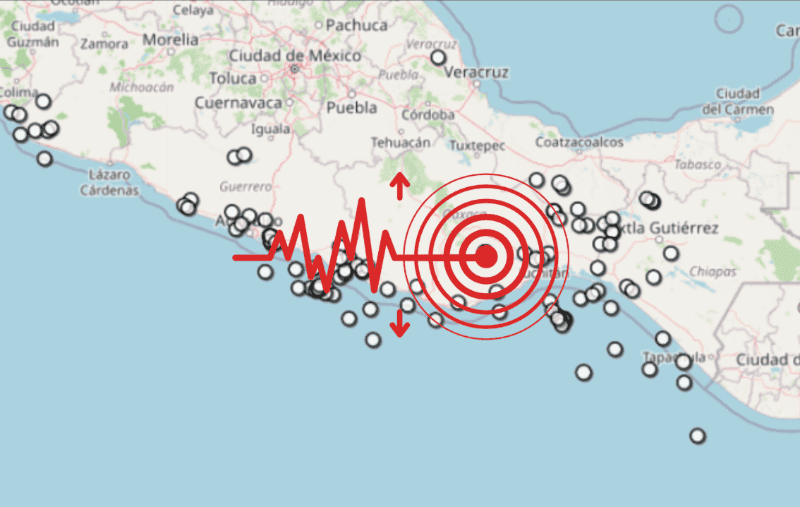 &nbsp;Sismo en Oaxaca. ESPECIAL / SSN