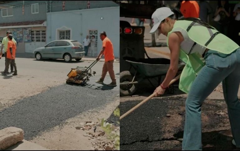 Pozos anunció que continuarán las brigadas y jornadas de bacheo. ESPECIAL