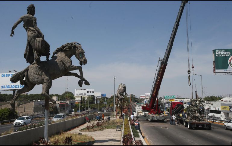 La obra formó parte del programa de Arte Público impulsado por el Ayuntamiento de Guadalajara en 2016 y tuvo una inversión de 13 millones de pesos. EL INFORMADOR/ ARCHIVO