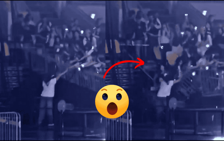 En las grabaciones se observa a uno de los integrantes reaccionar de inmediato, sorprendido y en busca de ayuda. ESPECIAL/RRSS