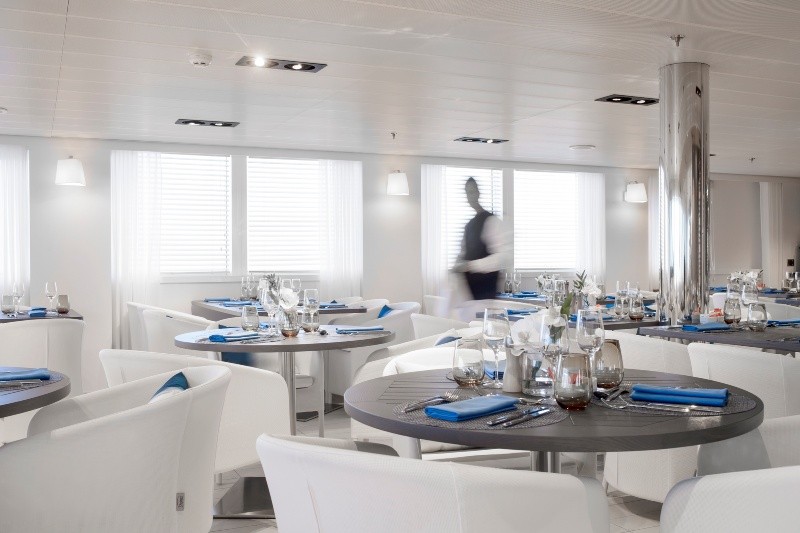 El restaurante de Ponant. ESPECIAL/PONANT.&nbsp;&nbsp;