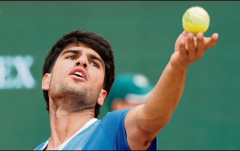 Carlos Alcaraz. El murciano sumó su sexta victoria consecutiva en el torneo. EFE