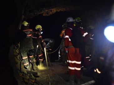 Continúan las labores ininterrumpidas en la mina Santa Fe para localizar al último trabajador. X / @PCJalisco