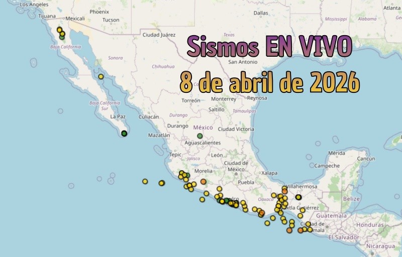 EN VIVO | Sismos en México | Miércoles 8 de abril. ESPECIAL / SSN