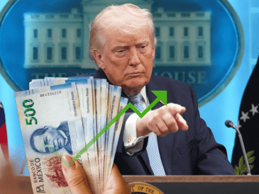 El peso mexicano tuvo un significativo avance en el tipo de cambio frente al dólar después del cese al fuego de EU contra Irán. AP / ARCHIVO