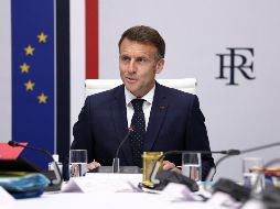 El presidente francés Emmanuel Macron expresó su preocupación por la violencia que permanece en la región de Medio Oriente. EFE/T. Nicholson