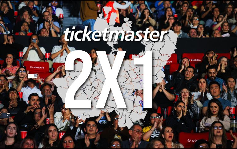 Estos seis conciertos están al 2x1 en Ticketmaster solo HOY 9 de abril de 2026. EL INFORMADOR / ARCHIVO