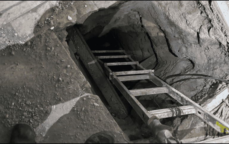 El lugar contaba con iluminación aire acondicionado suministro eléctrico de alto voltaje un elevador y un sistema de rieles. EFE/Secretaría de Marina