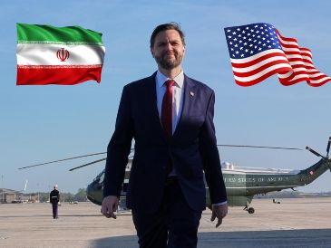 JD Vance habla ante medios antes de abordar el Air Force Two previo a su viaje a Pakistán para entablar conversaciones con Irán. AP / Jacquelyn Martin