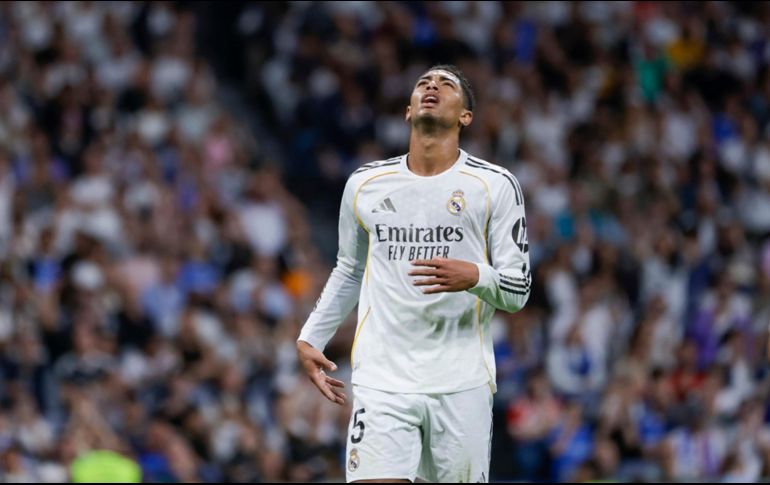 Jude Bellingham. El inglés reapareció como titular, pero poco pudo hacer para ayudar al Madrid. EFE/J. Martín