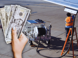 La Asociación Internacional de Transporte Aéreo (IATA, por sus siglas en inglés) calcula que la turbosina representa un tercio de los gastos totales de las aerolíneas. ESPECIAL / CANVA