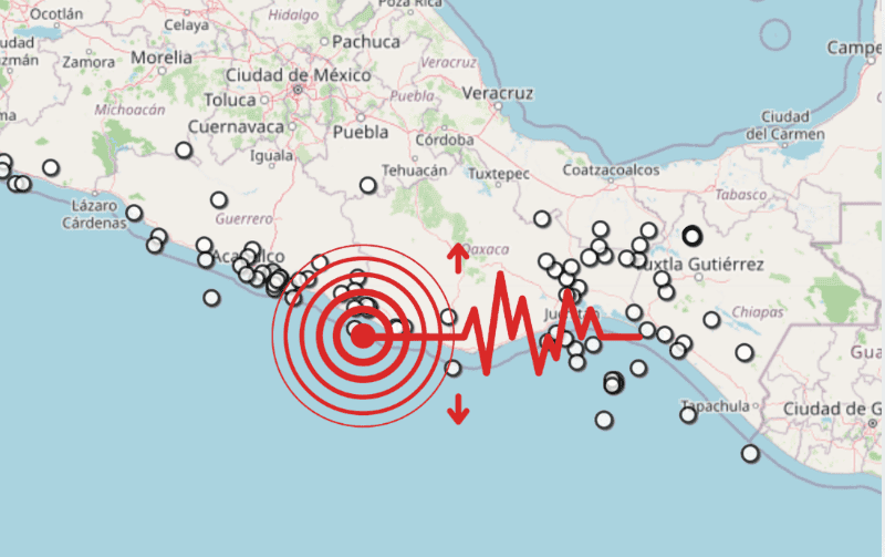 &nbsp;Sismo en Oaxaca. ESPECIAL / SSN