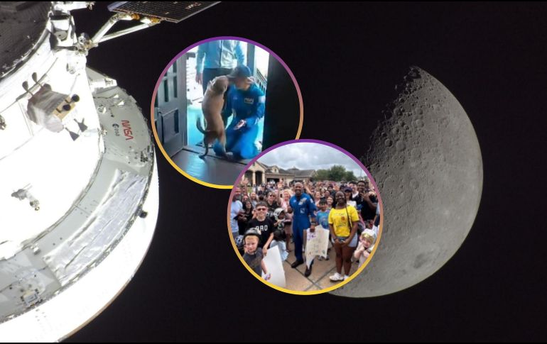 En redes sociales se viralizó el momento en que la mascota de la especialista de Artemis II, Christina Koch, la recibe con mucho cariño en casa. ESPECIAL / NASA / X / @ItsGoneAwry