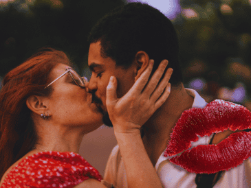 Un beso intenso puede ayudarte a quemar entre 2 y 26 calorías por cada minuto de duración. ESPECIAL / CANVA